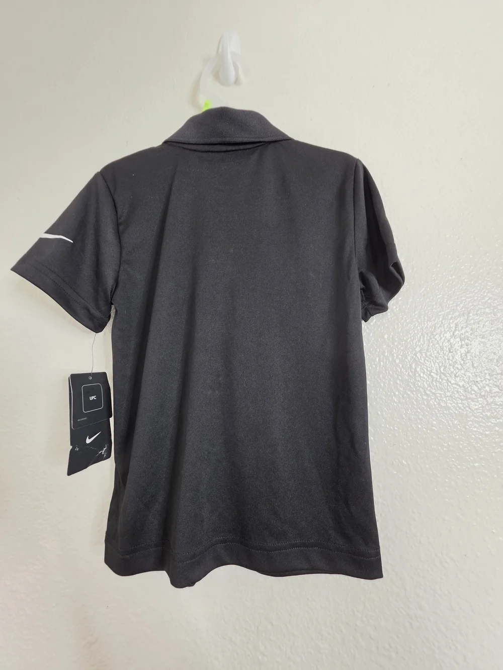Nike 3 BRAND Russell Wilson Boys Black Dri-FIT Short Sleeve Polo Shirt 5 NWT